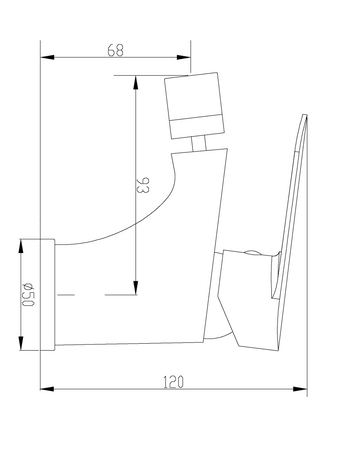 Invena bateria bidetowa Esla, chrom BB-94-001-L