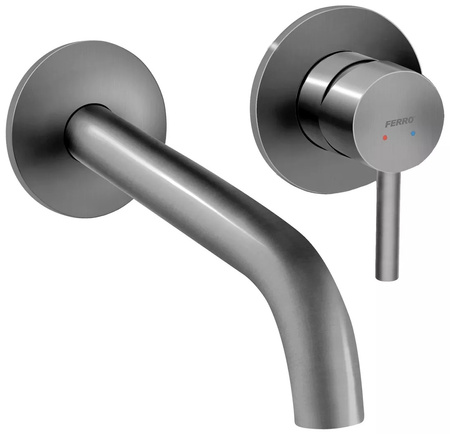 Ferro bateria umywalkowa podtynkowa CIRICULUS, gun metal BCK3PAGM