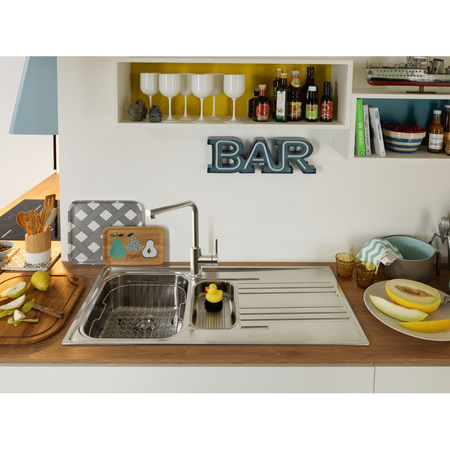 Franke bateria kuchenna z wyciąganą wylewką Lina L pull-out, chrom 115.0712.420