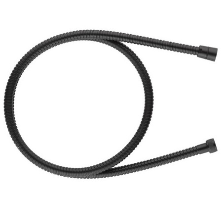 KFA wąż natrysku stożkowy metalowy, L=1500 mm, blistrowany, czarny 843-130-81-BL