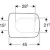 Geberit deska sedesowa Selnova Square, mocowanie od góry 500.336.01.1