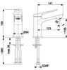 KFA bateria AMAZONIT umywalkowa klik-klak w komplecie 4622-815-00