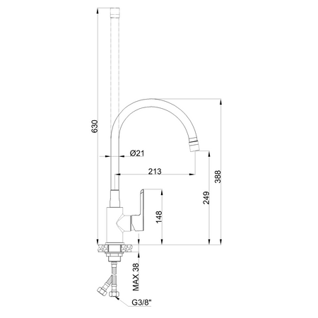 Invena bateria kuchenna Ksanti Plus, złoto szczotkowane BZ-37-009-L