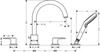 Hansgrohe Vernis Blend bateria nawannowa 4-otworowa czarny mat 71456670