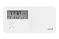 Tech przewodowy bateryjny regulator pokojowy T-9.1 dwustanowy, biały WG.11.0795