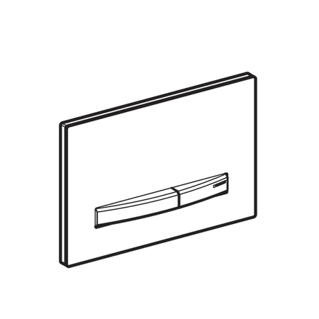 Geberit przycisk uruchamiający Sigma 50, przedni, czarny, przyciski czarny chrom 115.671.DW.2