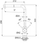 Franke bateria kuchenna stojąca chrom Sirius L Side pull-out Mboczny HP CHR 115.0668.280