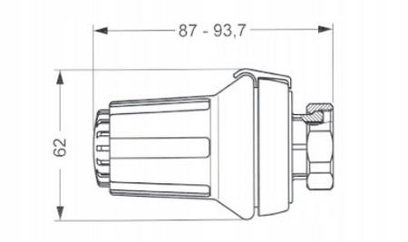 Danfoss głowica termostatyczna Panda M30x1,5 (do grzej. dolnozasilanych) 013G5025