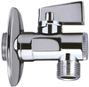 Invena zawór kulowy odcinający z filtrem, z metalowym pokrętłem do baterii, dolnopłuka lub pralki 1/2"X1/2" ZW-12-W15