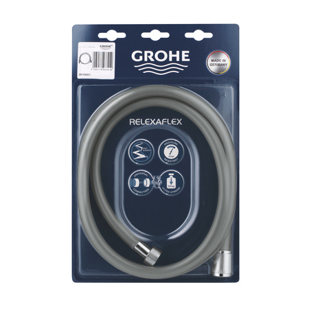Grohe Relexaflex wąż prysznicowy gładki z tworzywa chrom ditto, długość 1750 mm G 1/2“ x 1/2“ 28154001