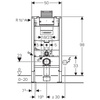 Geberit Duofix stelaż do WC, Omega, H98 111.030.00.1