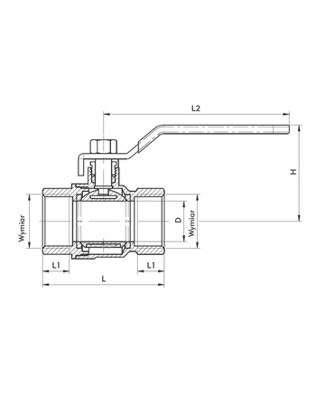 KFA zawór kulowy wodny PN 25 z rączką WW 6/4" 700-110-40