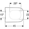Geberit deska sedesowa Smyle Square, slim 500.238.01.1
