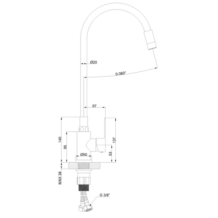 Invena bateria kuchenna Ksanti Inox, czarny BZ-37-I04-L