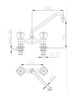 KFA bateria kuchenna stojąca Standard, chrom 301-510-00