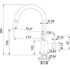 Franke bateria kuchenna Lina pull-out beżowy 115.0626.083