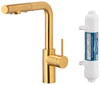 KFA bateria kuchenna z filtracją wody i wyciąganą wylewką Duero Pure Basic, brushed gold + filtr Hydro 6623-112-31