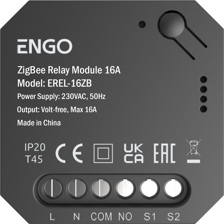 Engo przekaźnik załączający Smart Relay ZigBee 230-230V EREL-16ZB