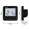 Engo regulator temperatury, MODBUS, 230V, internetowy, podtynkowy, Wi-Fi, czarny E10-MBUSB