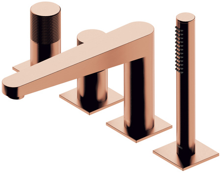 Omnires bateria wannowa 4-otworowa CONTOUR miedź szczotkowana CT8032CPB