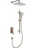 KFA zestaw natryskowy podtynkowy z drążkiem przesuwnym Malaga, brushed rose gold PVD 4529-301-34