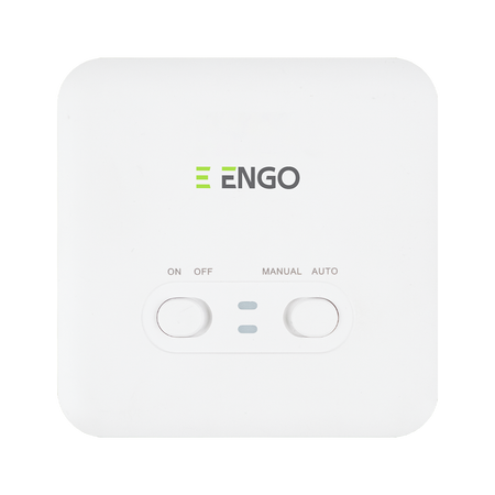 Engo regulator temperatury, programowany, bezprzewodowy, czarny E7-RFB