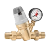Caleffi reduktor ciśnienia z wymiennym wkładem, manometrem oraz wskaźnikiem nastawy 3/4" 535051