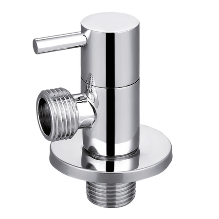 Invena zawór kątowy z głowicą ceramiczną 1/2"x1/2", chrom ZW-43-015