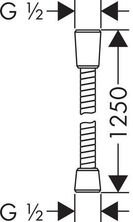 Hansgrohe wąż prysznicowy 1,25m chrom 28132000