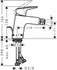 Hansgrohe bateria bidetowa Logis 71204000
