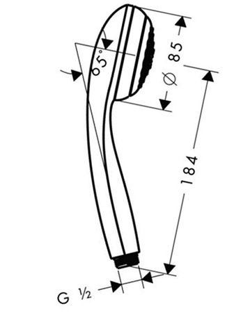 Hansgrohe główka prysznicowa Crometta 85 1jet 28585000