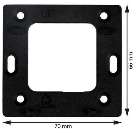 Engo natynkowy, internetowy regulator temperatury ZigBee/868 MHz zasilany sieciowo 230V, czarny E25-230B