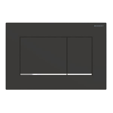 WYPRZEDAŻ: Geberit przycisk uruchamiający Sigma 30, przedni, czarny mat, easy-to-clean 115.883.14.1