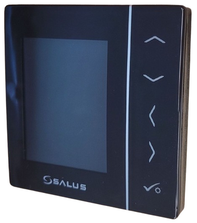 WYPRZEDAŻ: Salus bezprzewodowy, cyfrowy regulator temperatury 4w1, czarny,  podtynkowy, 230V, kompatybilny z urządzeniami serii iT600RF VS10BRF