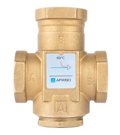Afriso zawór temperaturowy ATV 556, DN32, Rp1 1/4", Kvs 9, 60°C 1655610