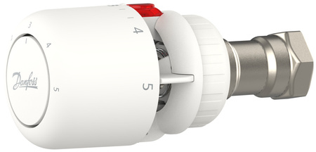 Danfoss głowica termostatyczna gazowa Aero RA click, czujnik wbudowany, biała 015G4596