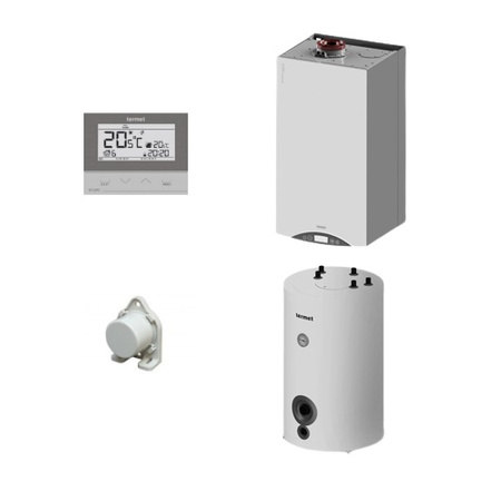 Termet pakiet kocioł gazowy jednofunkcyjny EcoCondens Gold Plus-25 + zasobnik 140l SG Plus + regulator ST-292v3 + czujnik temp. WKP4621000000-64/G