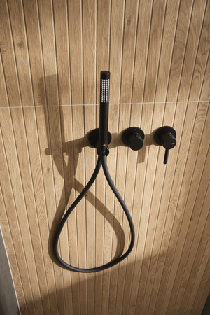 KFA zestaw prysznicowy podtynkowy z baterią 3-otworową 2-funkcyjną MOZA, czarny 5039-511-81