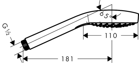 Hansgrohe główka prysznicowa Croma Select E Vario 3jet, DN15 26812400
