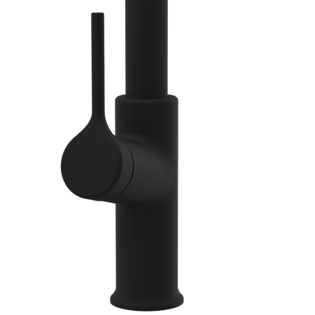 Invena bateria kuchenna z wyciąganą wylewką Farsala, czarny BZ-40-U04-S