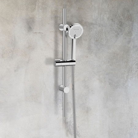 Invena zestaw natryskowy na drążku Gabro Plus, chrom AU-3P-Z01-V