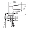 Ferro bateria bidetowa STRATOS BLACK BSC6BL