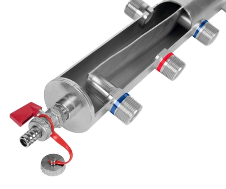 Afriso rozdzielacz BLH 890 ze sprzęgłem hydraulicznym na 3 obiegi, 70 kW 9089010