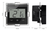Engo internetowy, podtynkowy regulator temperatury do ramki, czarny E55-B