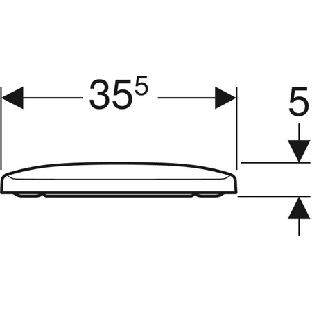 Geberit antybakteryjna, wolnoopadająca deska sedesowa, mocowanie od góry, kształt geometryczny Selnova Compact 502.898.00.1