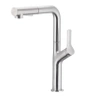 KFA bateria kuchenna DUERO DESIGN stojąca z wyciąganą i obrotową wylewką 2 funkcyjną, inox 6623-220-22