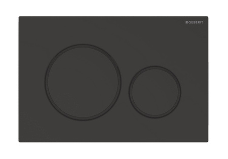Geberit przycisk uruchamiający Sigma20, przedni, czarny mat, easy-to-clean 115.882.16.1
