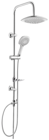 Invena zestaw prysznicowy z deszczownicą Elea, biały/chrom AU-82-001-M