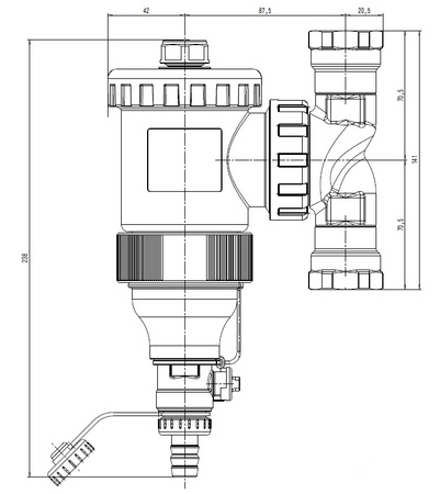Caleffi separator zanieczyszczeń z magnesem 1'' GW 545306