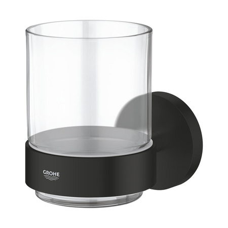 Grohe szklanka z uchwytem Essentials czarny mat 1022562430